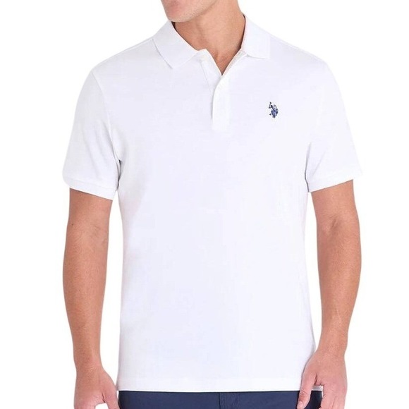 U.S. Polo Assn. Other - U.S. Polo Assn. Polo Shirt Mens XL White Luxury Feel Cotton Short Sleeve Logo